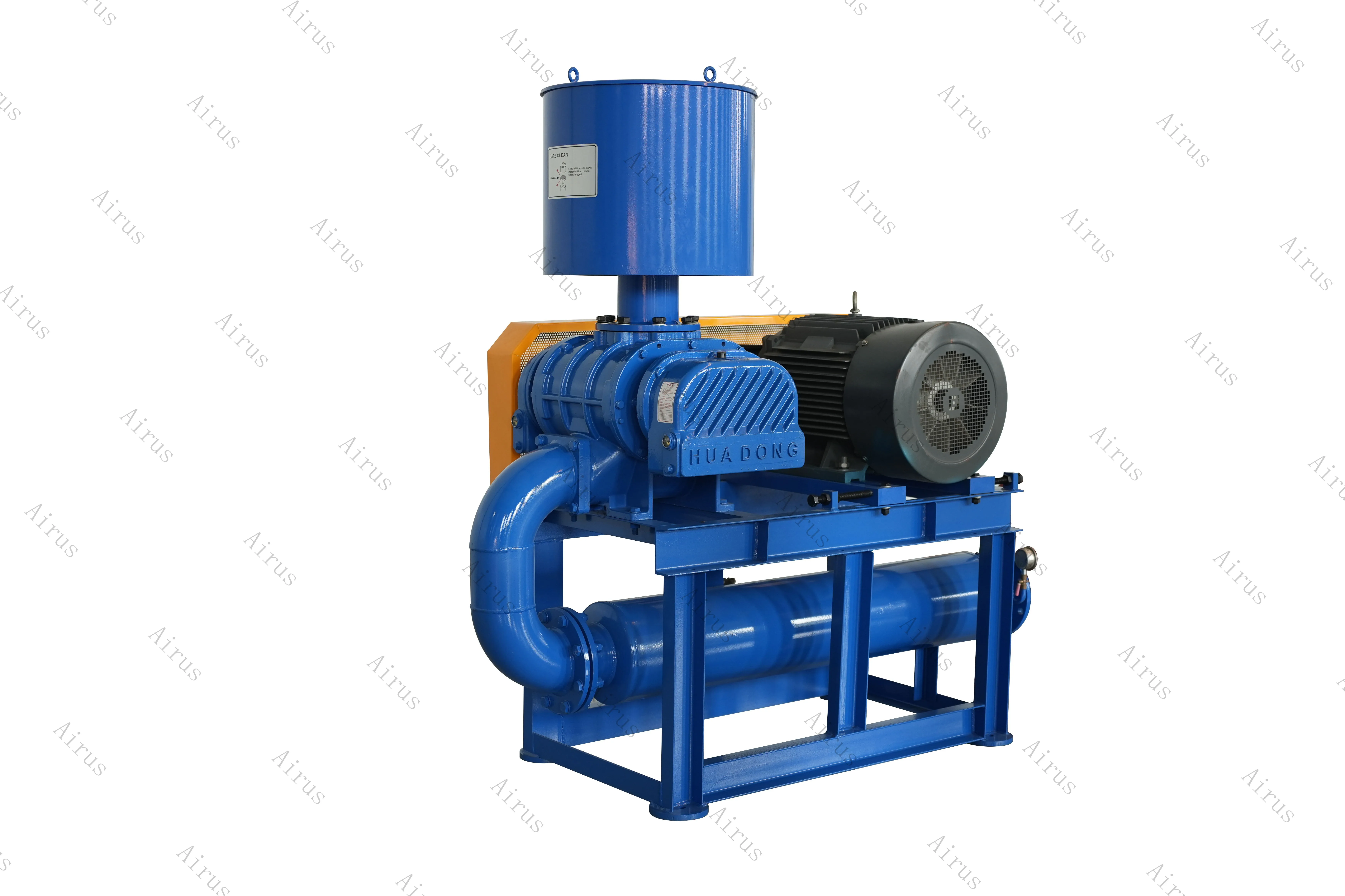 high quality rotary lobe blower double oil tank blower root fish pond aeration roots blower zls 65 15 kw aquaculture