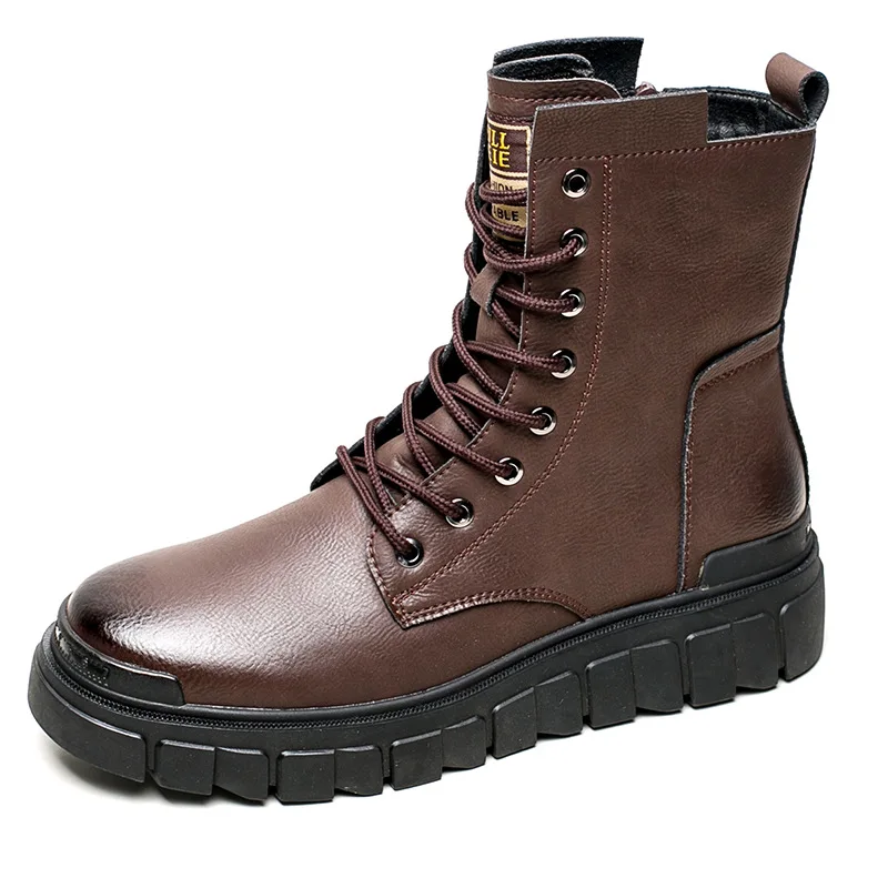 Rubber for outsole material and genuine leather comfortable experience for outdoor activites from factory