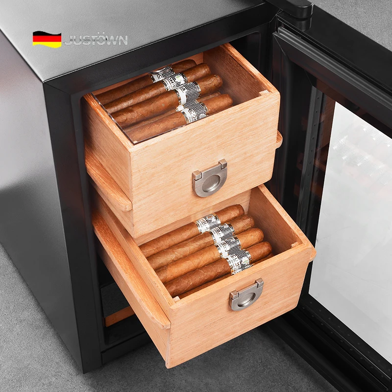2021 портативный шкаф постоянная Высокая Точная влажность Электрический задний лес сигары погреб 30л сигары гумидор чехлы