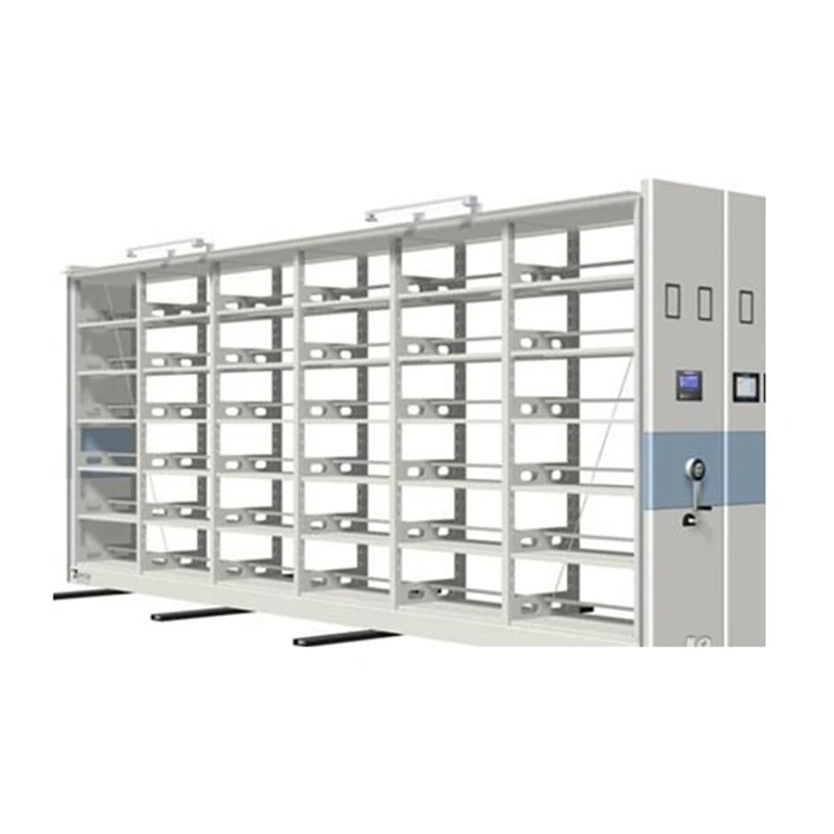 Customized sizes mobile shelving system steel storage rack adjustable mobile archive shelving for office library