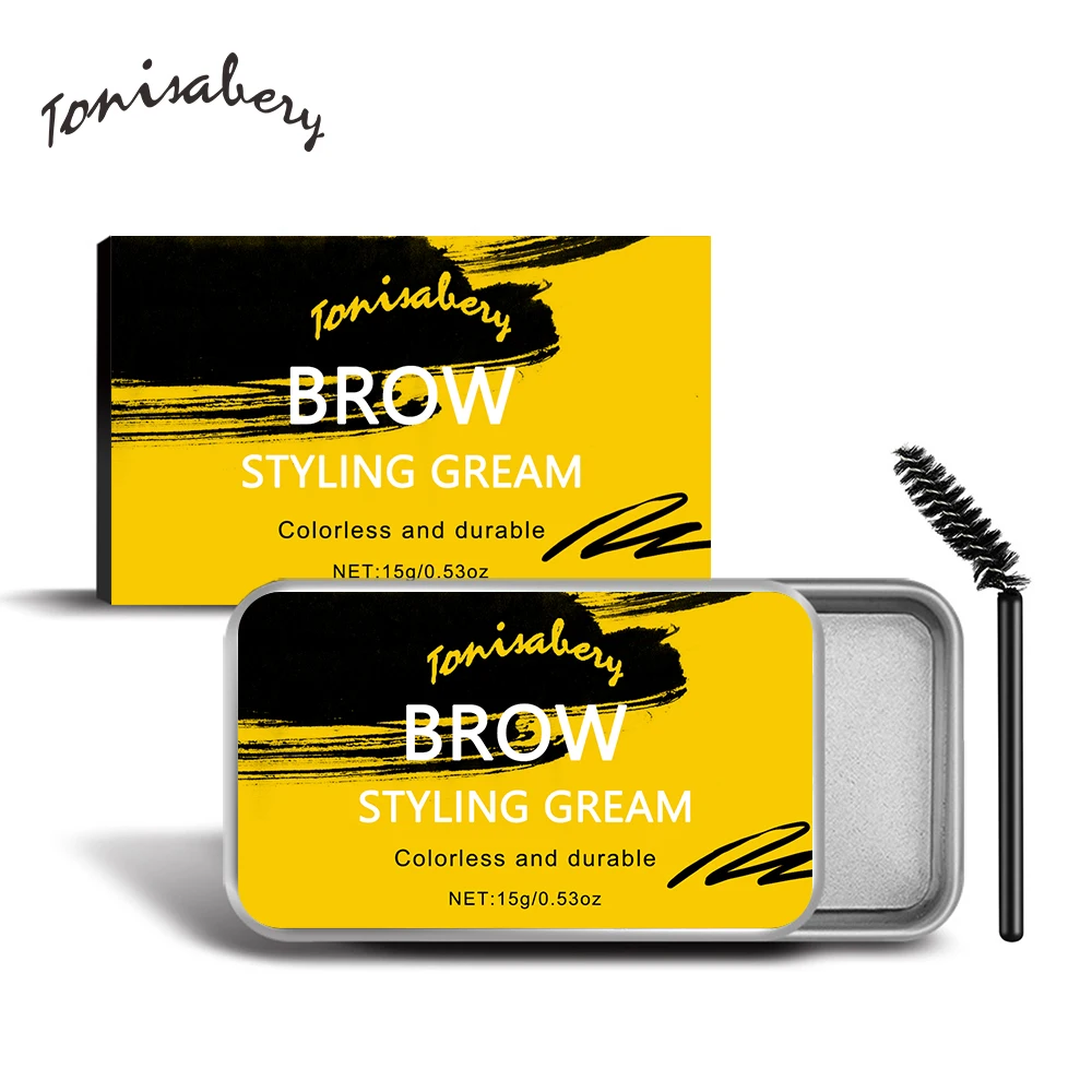 
3D Feathery Brows Makeup Gel Waterproof Soap Brows Long Lasting Eyebrow Setting Cream Pomade Cosmetic 