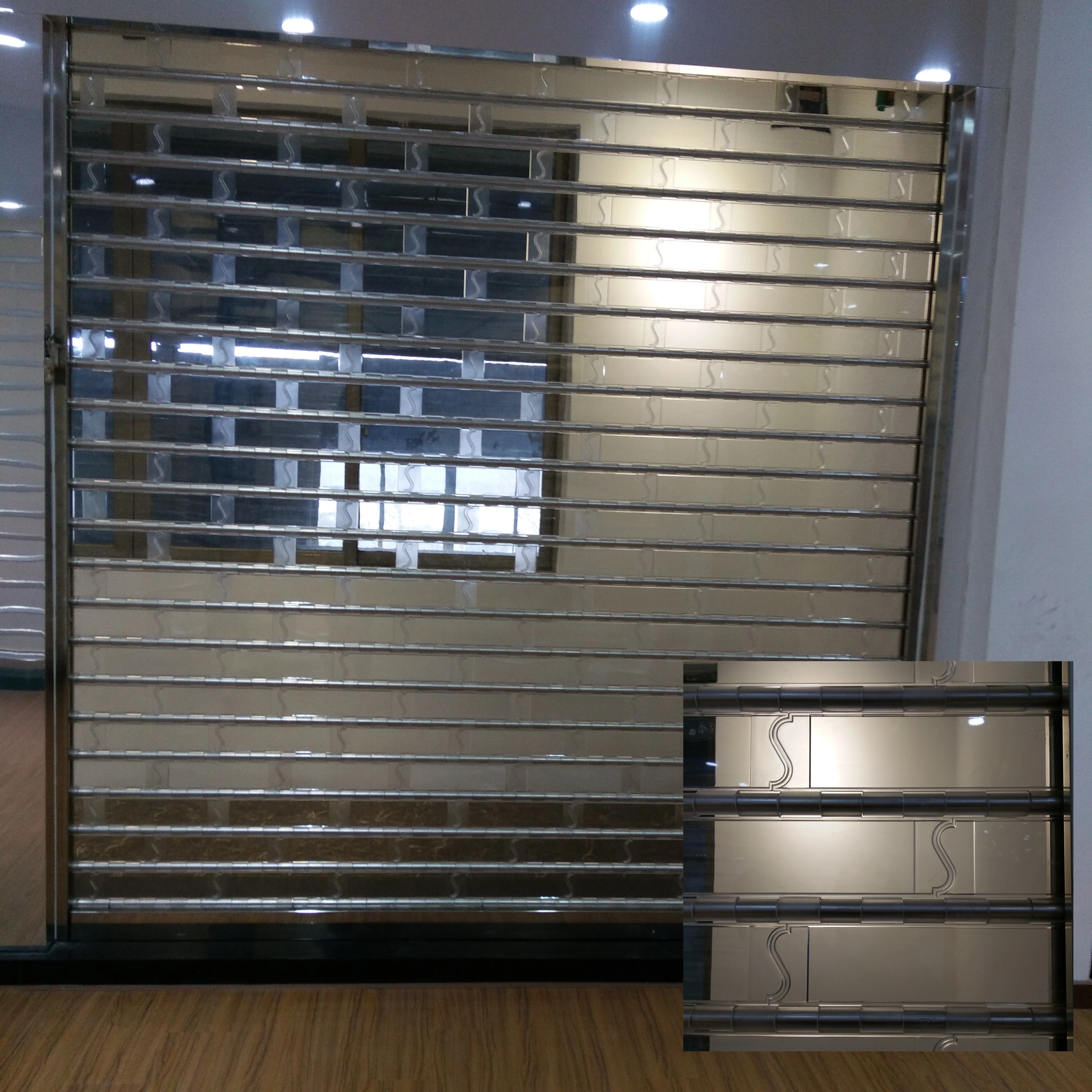 Manufacturer Wholesale Garage Door Transparent Rolling Shutter Door For Commercial Shops