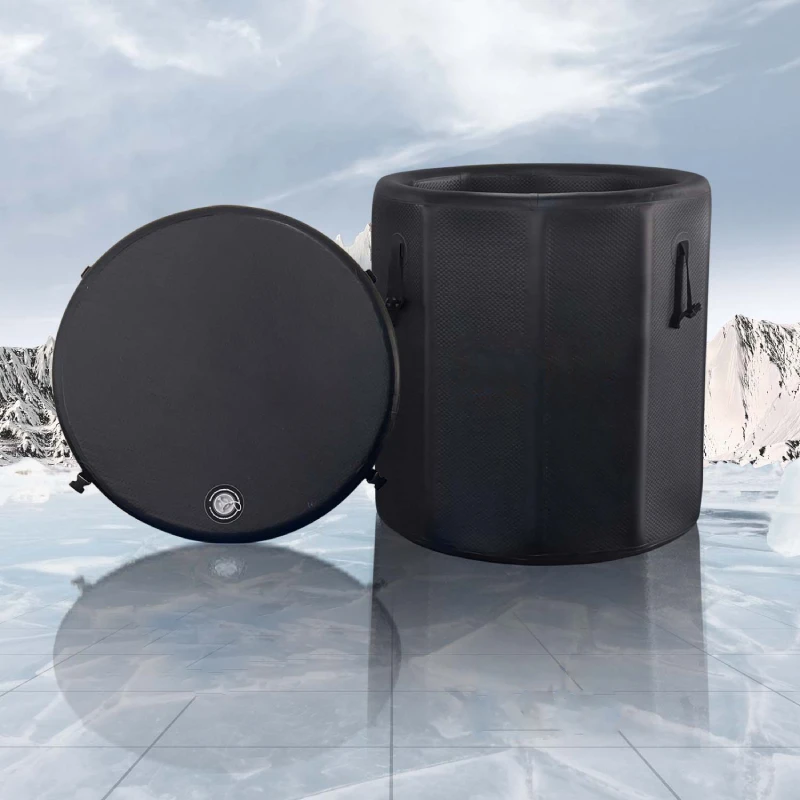 Fitness/sport Recovery Pro Combination 6P Inflatable Ice Therapy Barrel For Adults With Cold Plunge Chiller