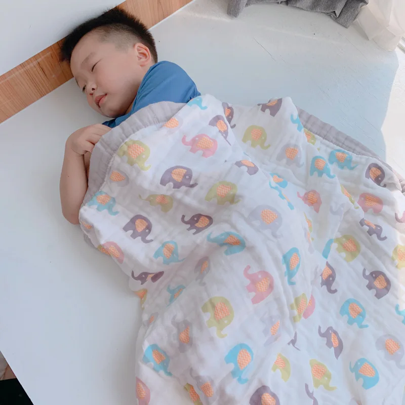 Factory custom hot sell boys girls kids toddler 100% Cotton baby weighted blanket for Kids Small Pockets