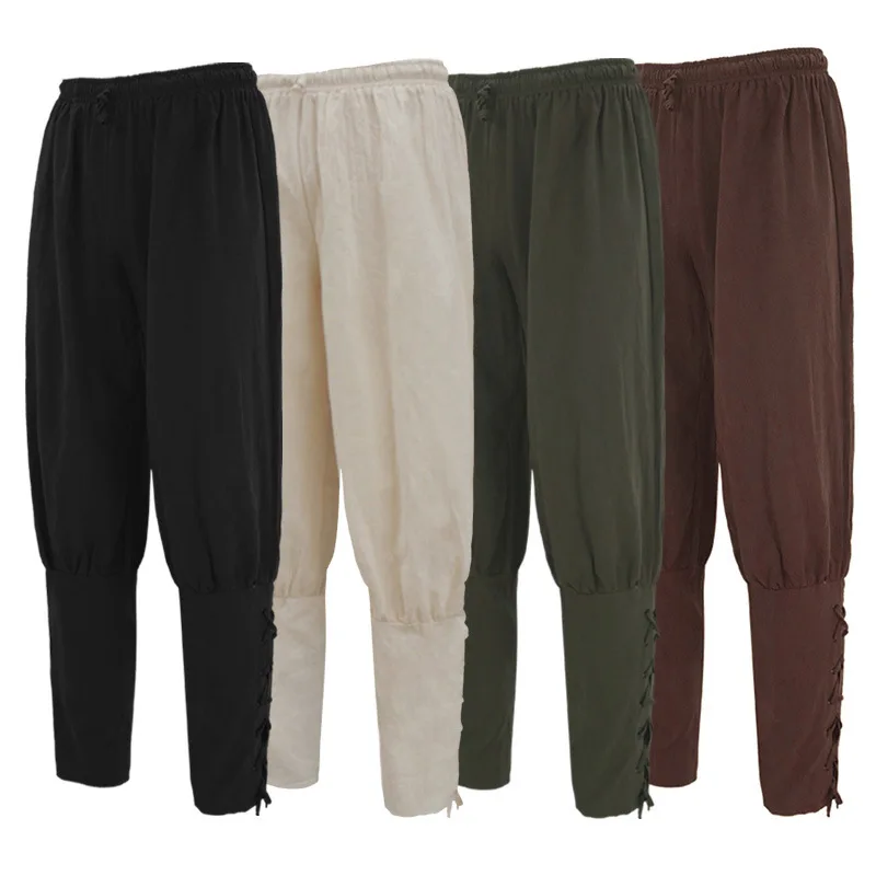 Halloween Medieval Punk Top Hat Beard Men Pants Vest Steam Jacket Gothic Victorian Era Suit Accessories