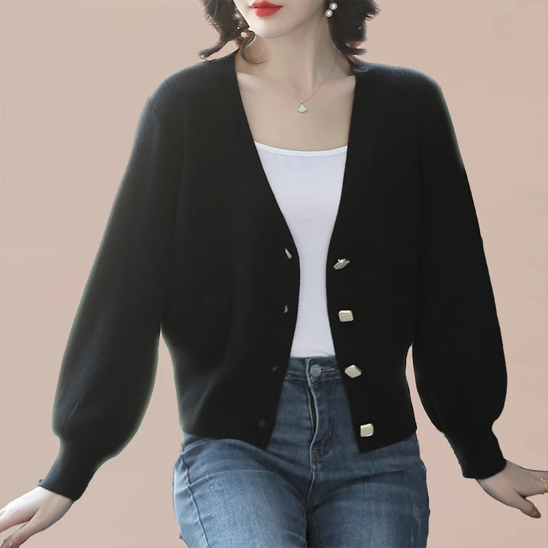 Hot Sell Customized plus size button down cardigan sweater fat women oversized thick heavy knitted cardigan