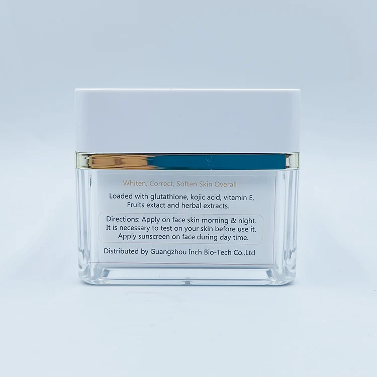 Private Label Vitamin E Dark Spot Remover Black Skin Bleaching Whitening Face Cream