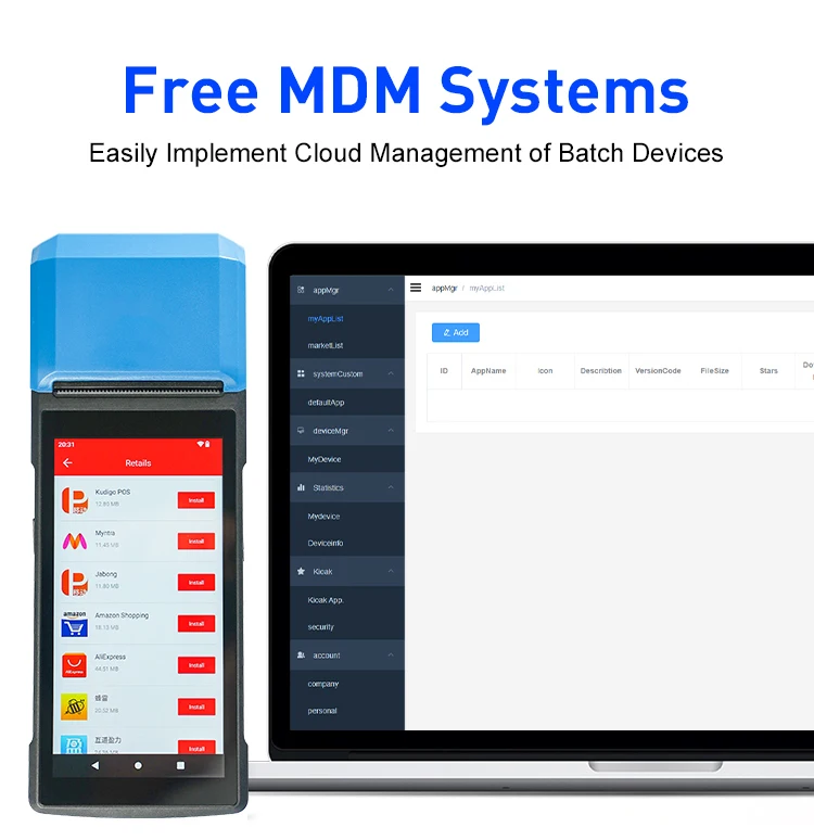 Mobile Payment Pos 4G Wireless Offline Portable Tablet Pos System Handheld Android Pos Terminal with NFC Card Reader