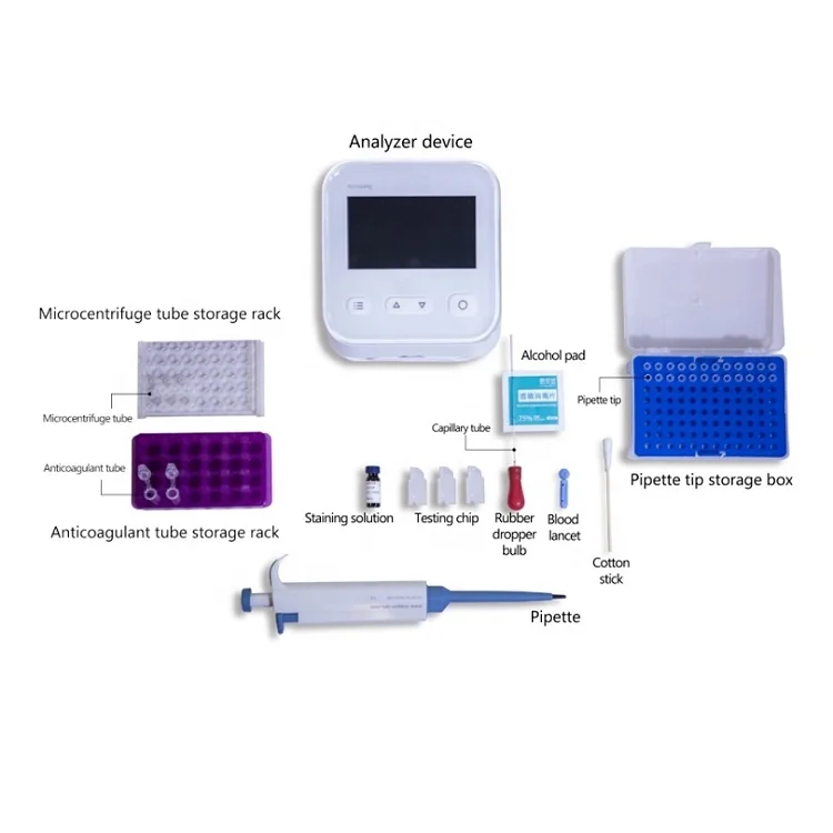 New Clinical White Cell Analyzer built-in lithium battery with big capacity White blood cell count
