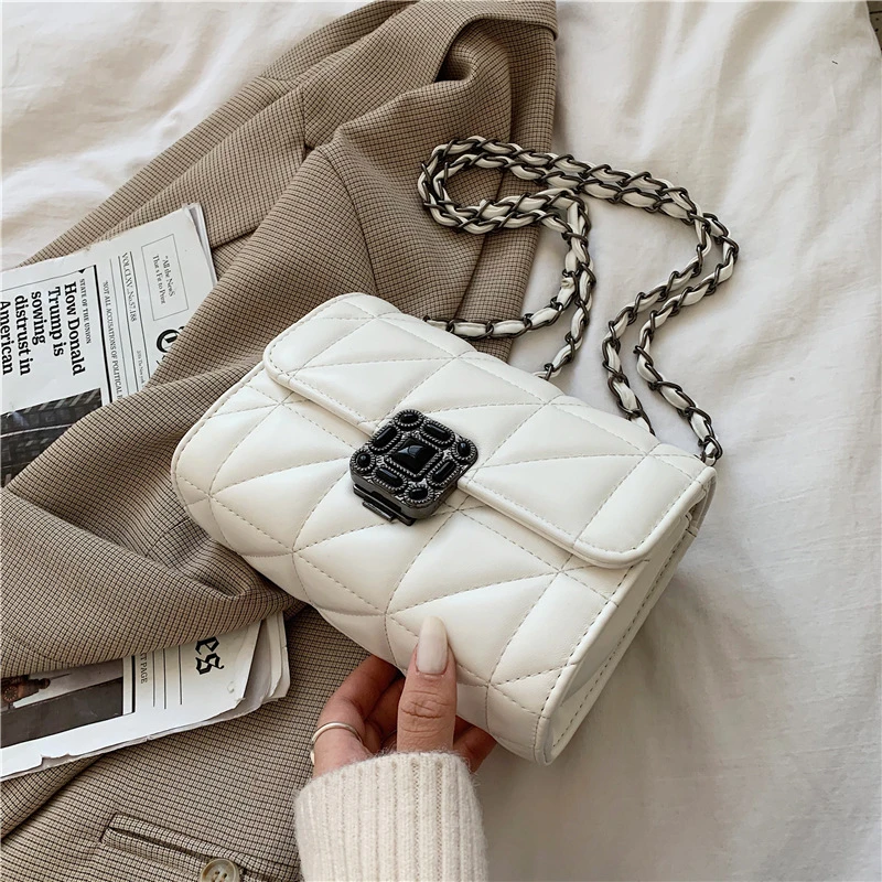 Bolsa Para Mujer Sac De Marqu Luxury Designer Coussin Small Square Flap Handbag With Chain Women Single Shoulder Crossbody Bag