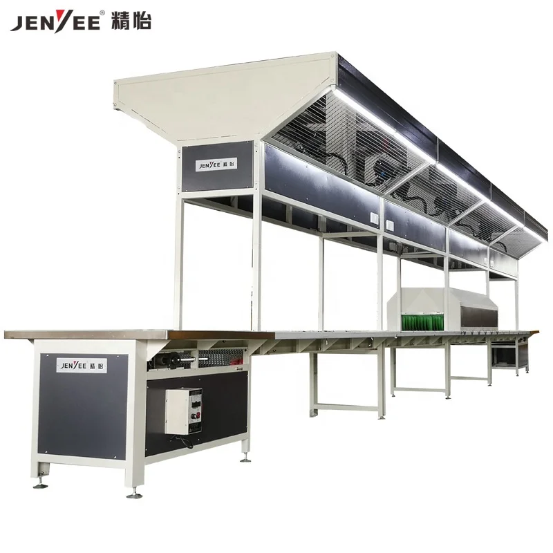 
JY-950 Factory Supply Shoe Assembly Line Rubber Conveyor Belt Type Shoe Making Production Line 