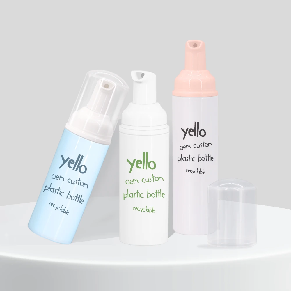 Custom Lash Empty White Gold Frosted Foam Cleansing Pump Bottles 50Ml & 100Ml 60 Ml Blue 60Ml Black Foam Bottle