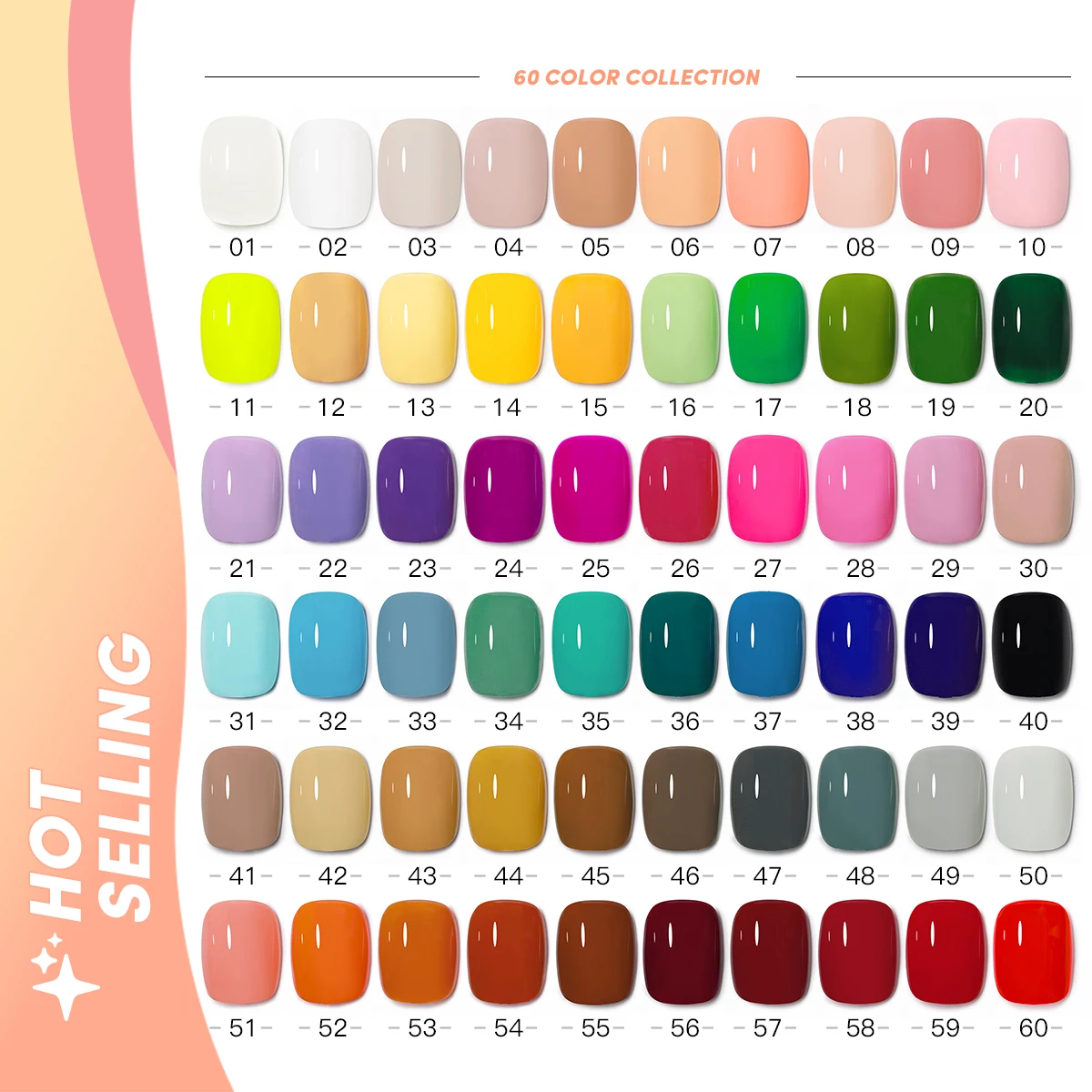 Choice Fast Delivery MXSI 60 Colors Gel Nail Polish Set Manufacturer Custom Very Good High Pigmented Colour Nails Varnish Kit