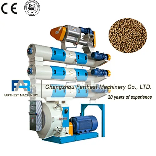 Farthest Small Capacity 300-800 kg/h Automatic Shrimp Feed Pellet Mills Machine For Sale