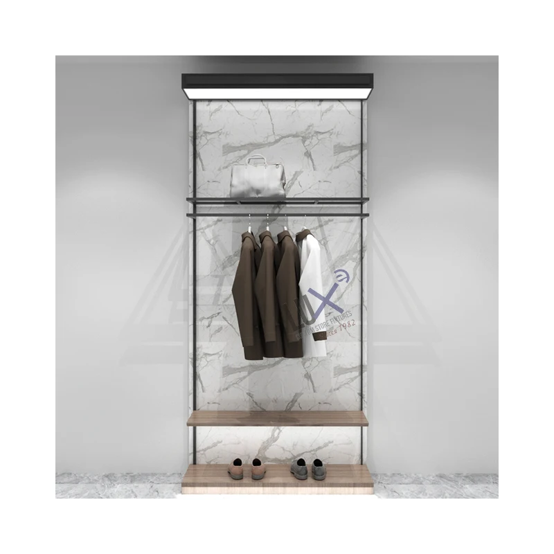 Роскошный дизайн, заводская настройка, дизайн магазина одежды с розничной витриной мебелью для одежды, витринная полка