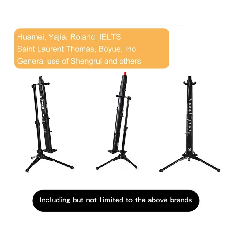 New Portable Tripod Folding Electric Wind Pipe Clarinet Stand Adjustable Light Weight Wind Instrument Stand