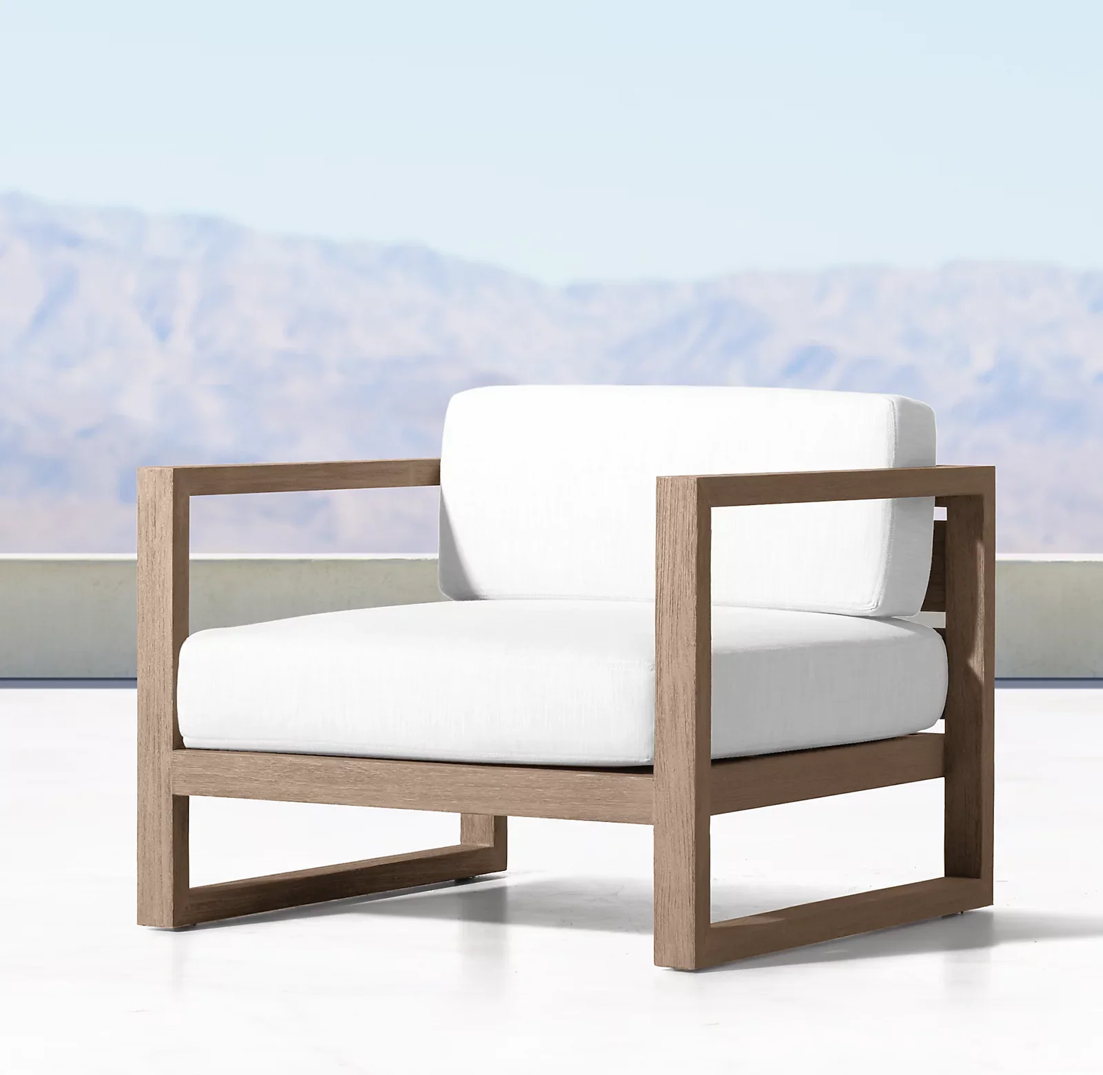 American Luxury Outdoor Wooden Sofa Furniture 4 Pieces Garden Sofa Set Villa Teak Sofa Sectional