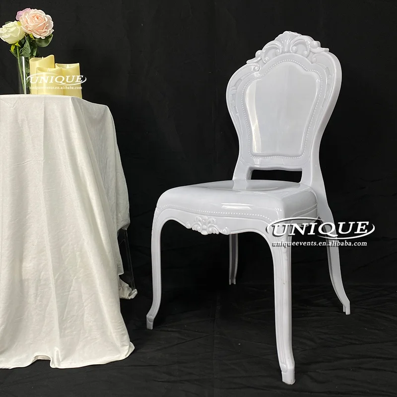 Luxury Style Party Event Rental Hotel Dinning PC Clear Acrylic Black Princess Chair Ghost Wedding Throne Chairs for Event