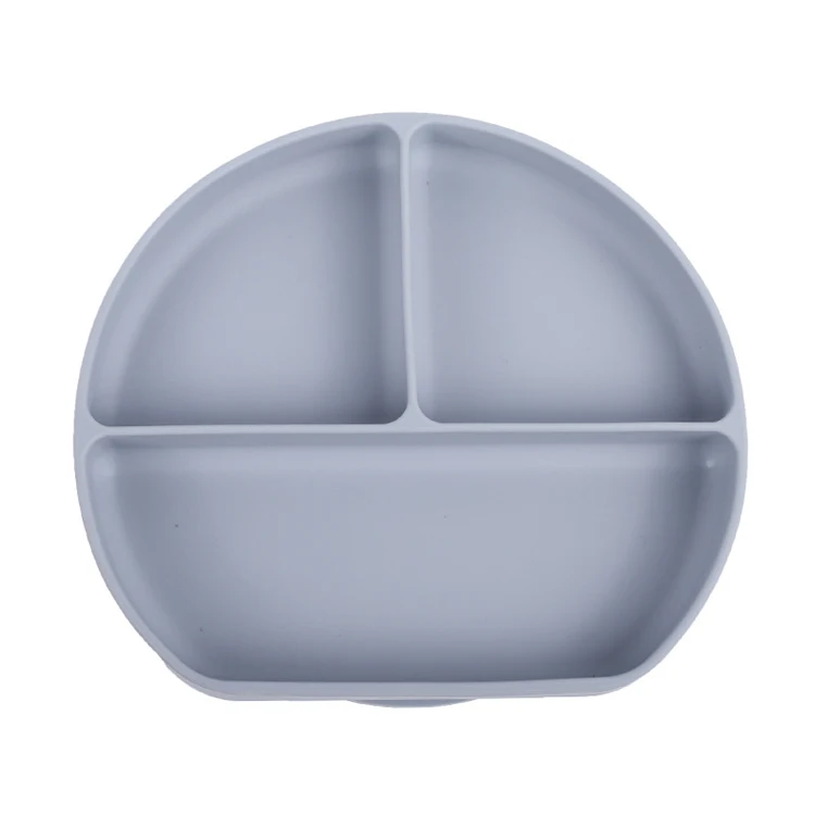 Wholesale Divided Plate Kids Dinner Plate Baby Silicone Plate For Toddlers