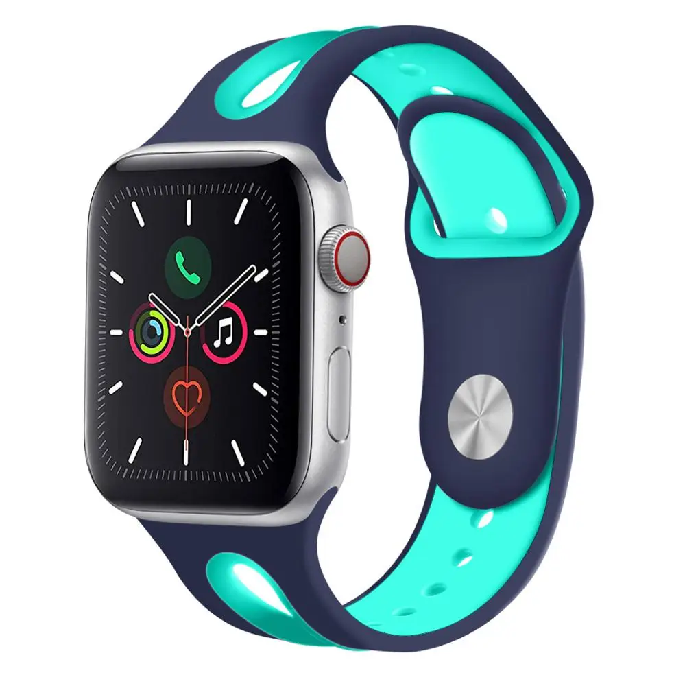 Best Selling Wholesale Cheap fashion Replacement Apple Watch Band Silicone Colorful Band 42/44mm For Apple Watch Ready To Ship