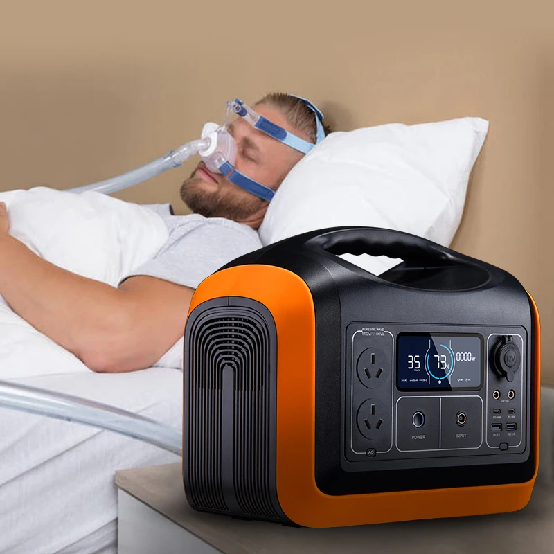 AU No gasoline No noise Campers RVs LiFePO4 lithium generator Portable 1100W 230V Australia Solar Generator