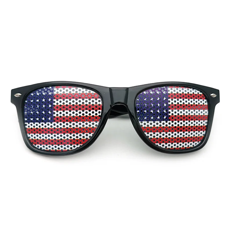 Promotion in stock classical sun glasses flag tags 2022  sunglasses