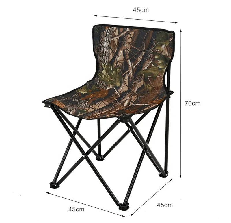 Camouflage Army Green metal folding chairs Comfortable portable folding chair Wholesale Telescopic Fishing Chairs