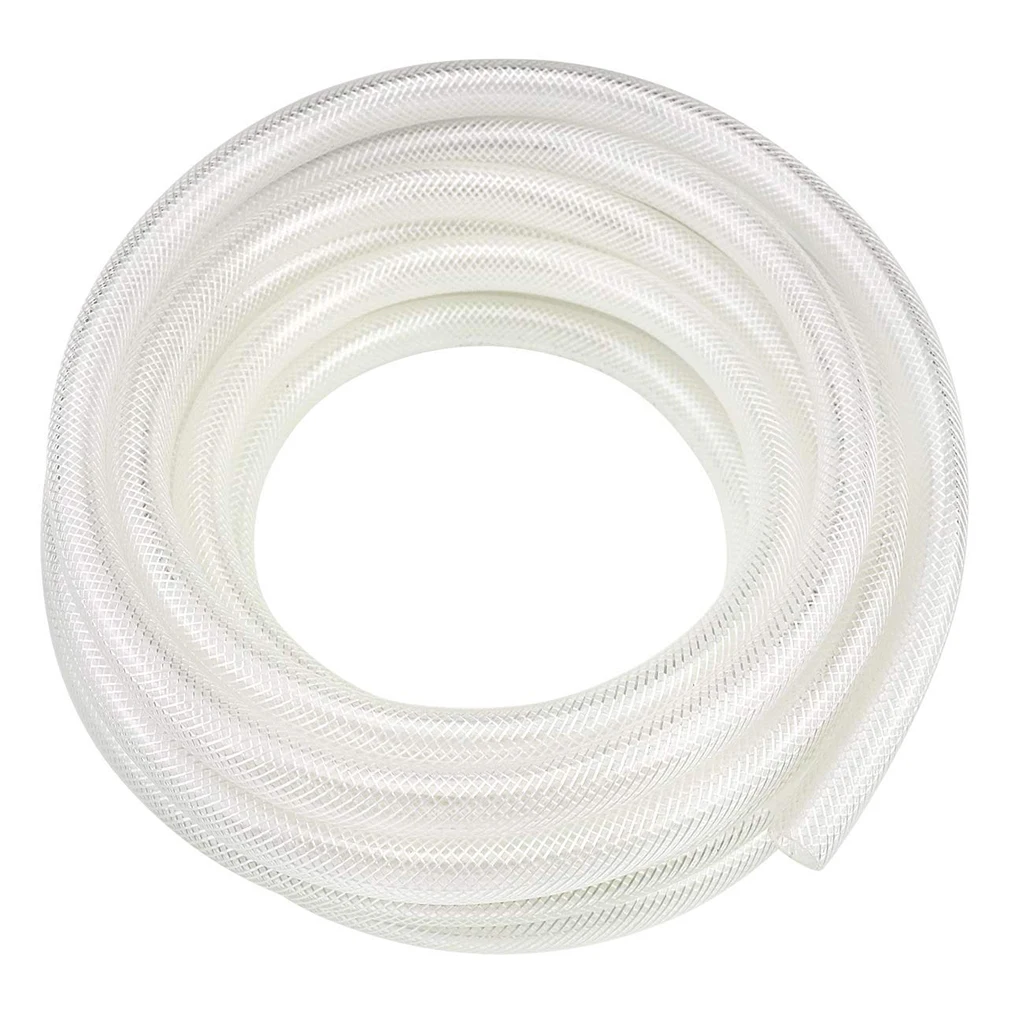 8*5 Reinforced PU Braided Flexible Air Hose Reel Polyurethane PU Pipe Transparent High Pressure Polyurethane Clear Braided Hose