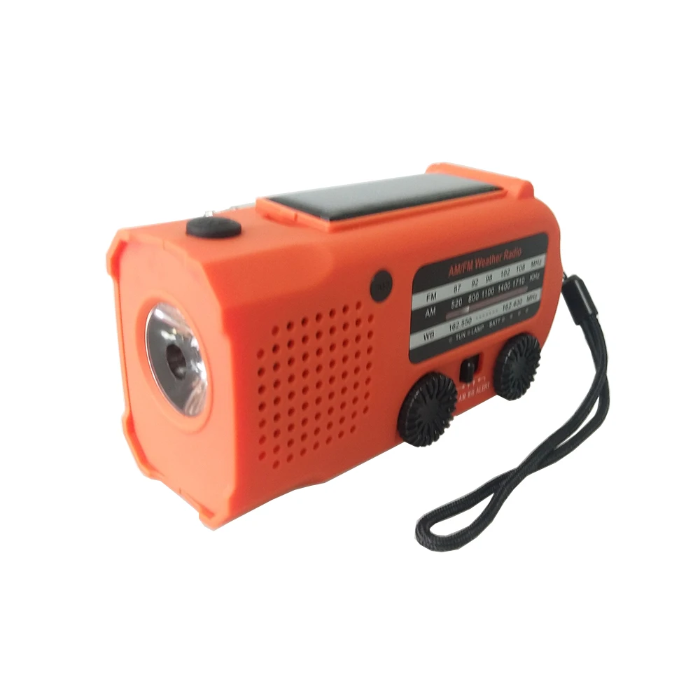 
Hand Crank Solar Usb Portable Emergency Flashlight Rechargeable Radio Am Fm Rechargable For Travel 