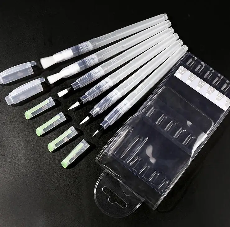 empty graffiti marker Mess-Free water marker pen reusable stationery different nib refill water art craft paint diy brush pens