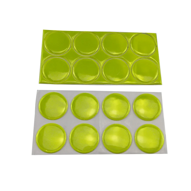High Visibility PVC Reflective Dot Stickers for Motorcycle Helmet
