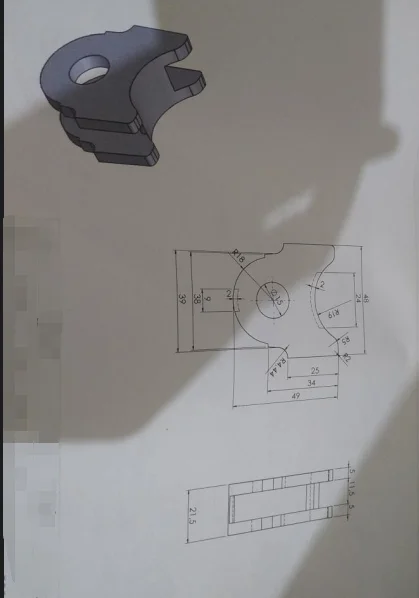 Nylon block of preform head of automatic bottle blowing machine