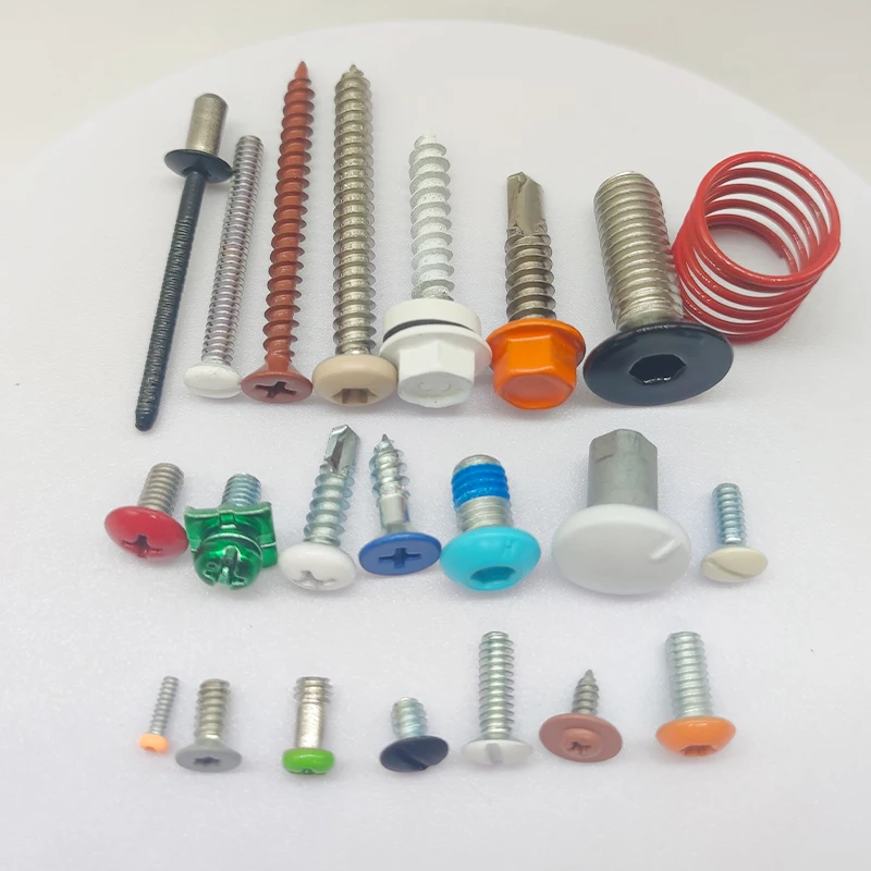 Chinese Screw Manufacturers Paint screws Customized in various colors perfect matching products Color Anodized Screws