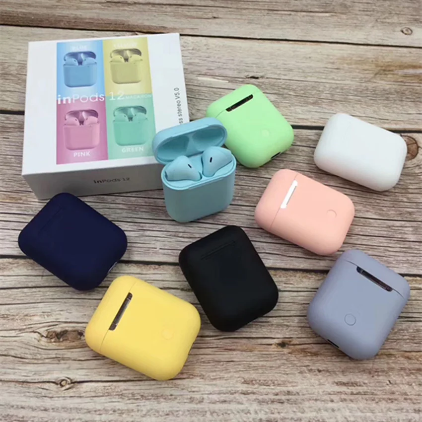
Free shipping inpods 12 Wireless earphone Earbuds Touch Control i12 TWS inpods12 Headphone 5.0 Stereo sport headset in ear 