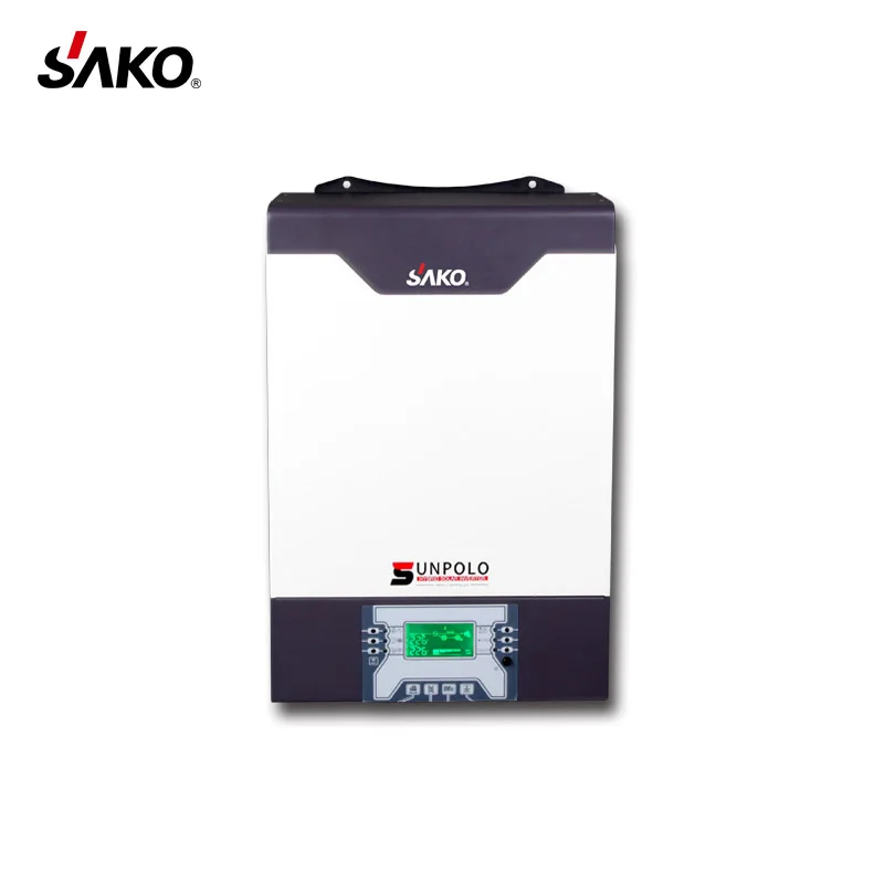 5kw/48v hybrid MPPT solar inverter with parallel function with inbuilt wifi  pv range 120-500v can feed into grid