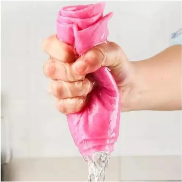 Customized water absorbent towels reusable kitchen cleaning cloth multi-purpose colorful rags 100g 150g 300g cleaning Cloth