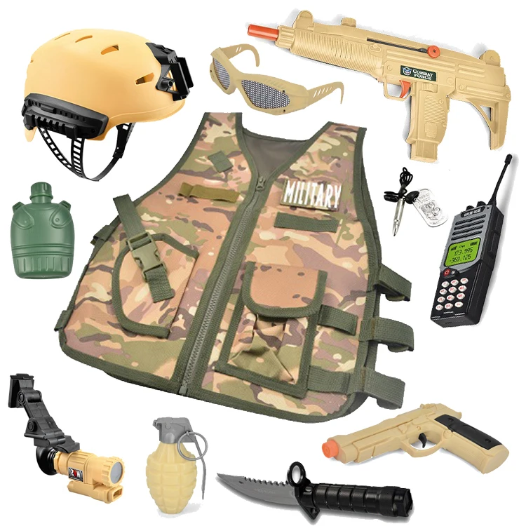 Школьная ролевая игра для детей набор игрушек swat нарядный костюм полицейский