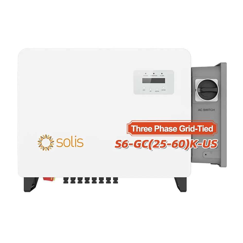 Solis On Grid трехфазный S6-GC(25-60)K-US 25 кВт 30 40 версия США солнечный инвертор высокоэффективный продукт для солнечных систем