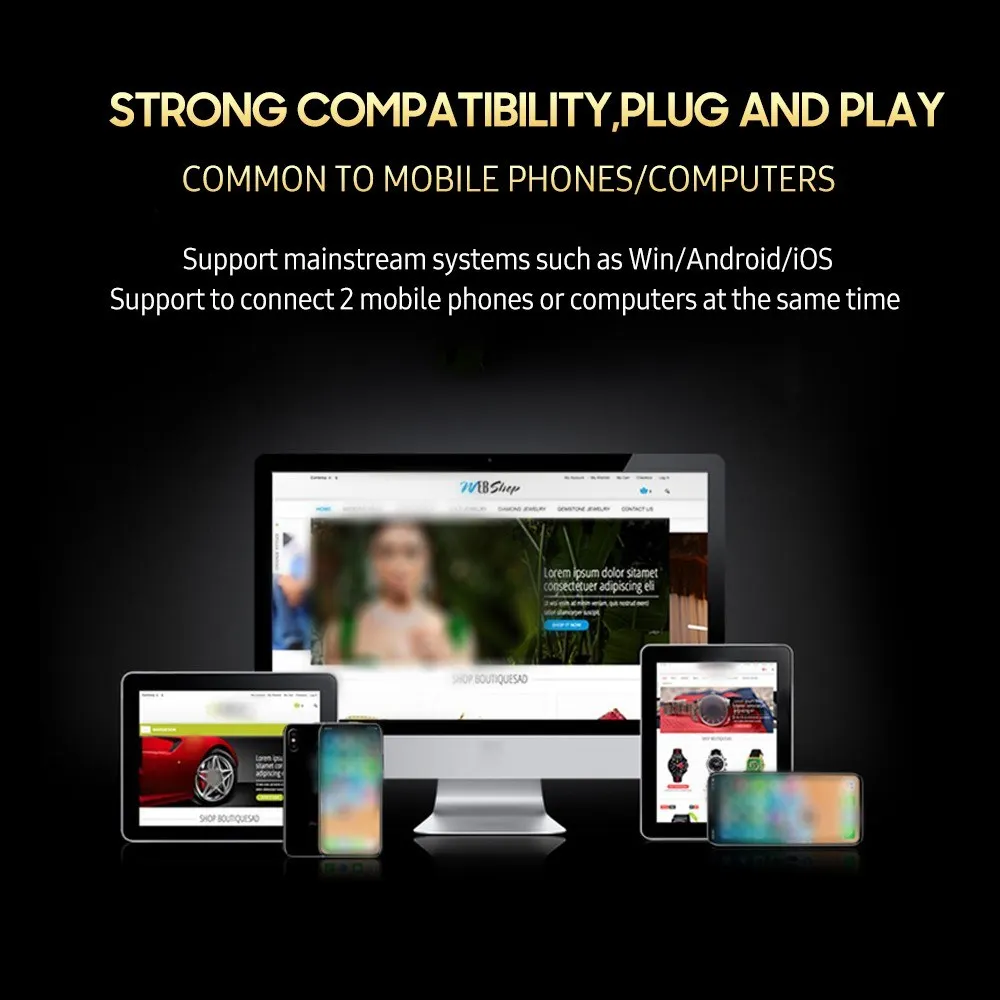 V300 Live Sound Card Multifunctional Rechargeable BT Sound Card for Singing/Live Broadcasting/ Recording Voice and Music