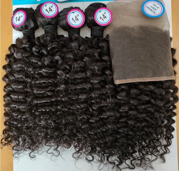 KEMY Straight Blend Hair Bundles with 13*4 Lace Front Set Natural Color Cheap Raw Vietnames Hair Bundle Set for Black Women