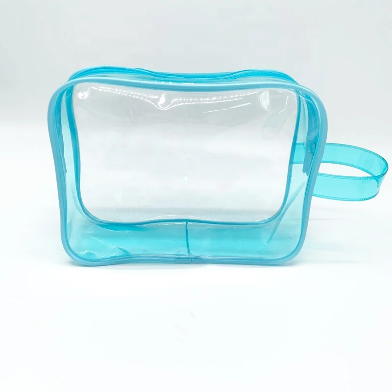 Wholesale Women Waterproof Washing And Storage Pink PVC Clutch Cosmetic Travel Makeup Zipper Bag