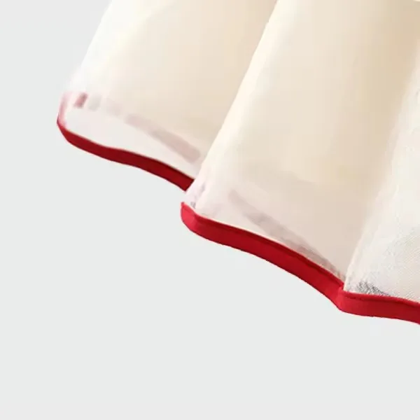 New Korean Summer Sleeveless Mesh Princess Dress Solid Sweet Girls Dress