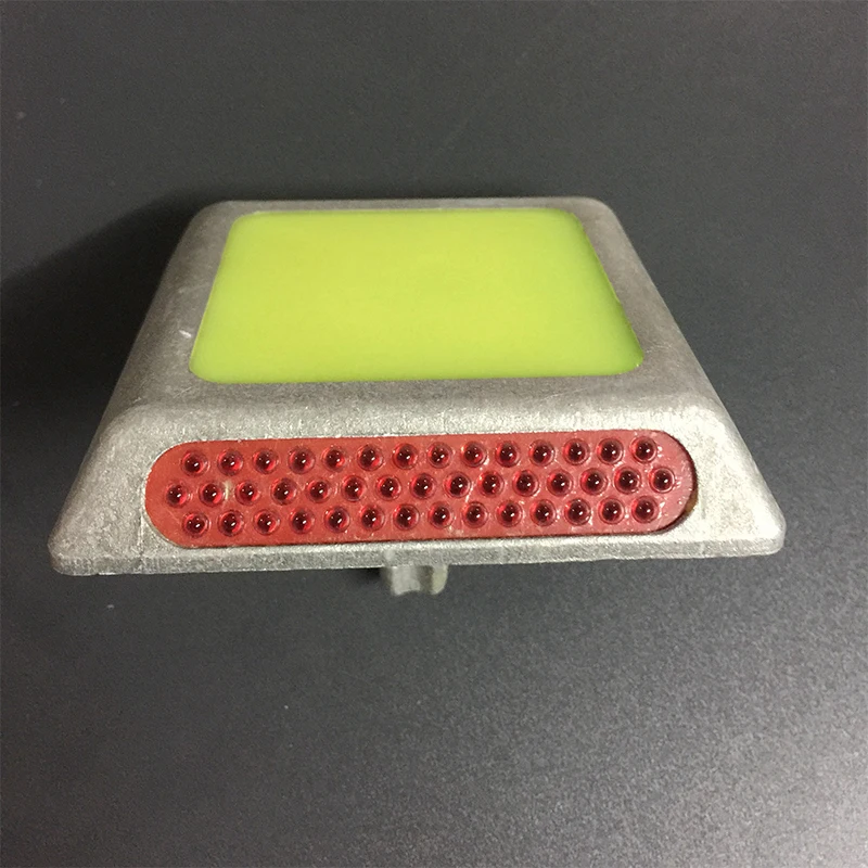 road stone glow in the dark Fluorescent aluminum reflective cat eye road stud