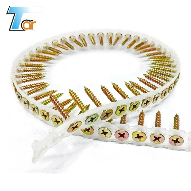 Galvanized plastic strip collated drywall screws ce european market 39
