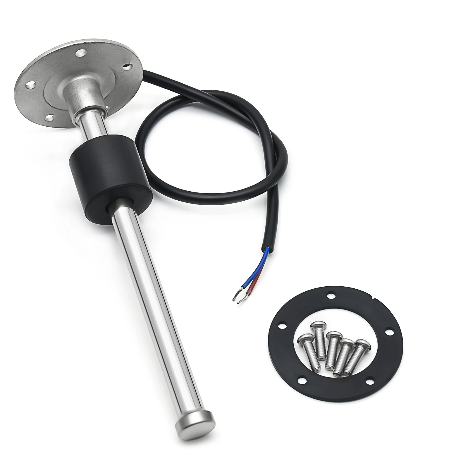 Red Backlight 52MM Fuel Level Gauge 0-190Ohm Oil Tank Level Indicator Meter with Fuel Level Sensor 150MM 200MM 250MM 450MM 500MM