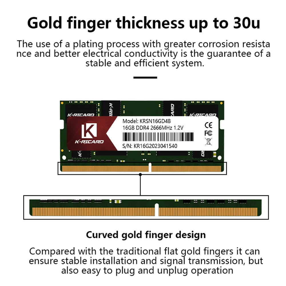 Оперативная память K-ricard DDR4 8 ГБ 16 2400/2666/3200 МГц Sodimm памяти для ноутбука 32