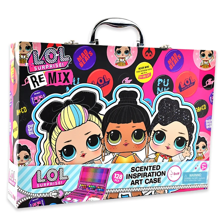 Lol Surprise Custom Deluxe Rainbow Wooden Set De Arte Full Colors  Professional Art Drawing Set