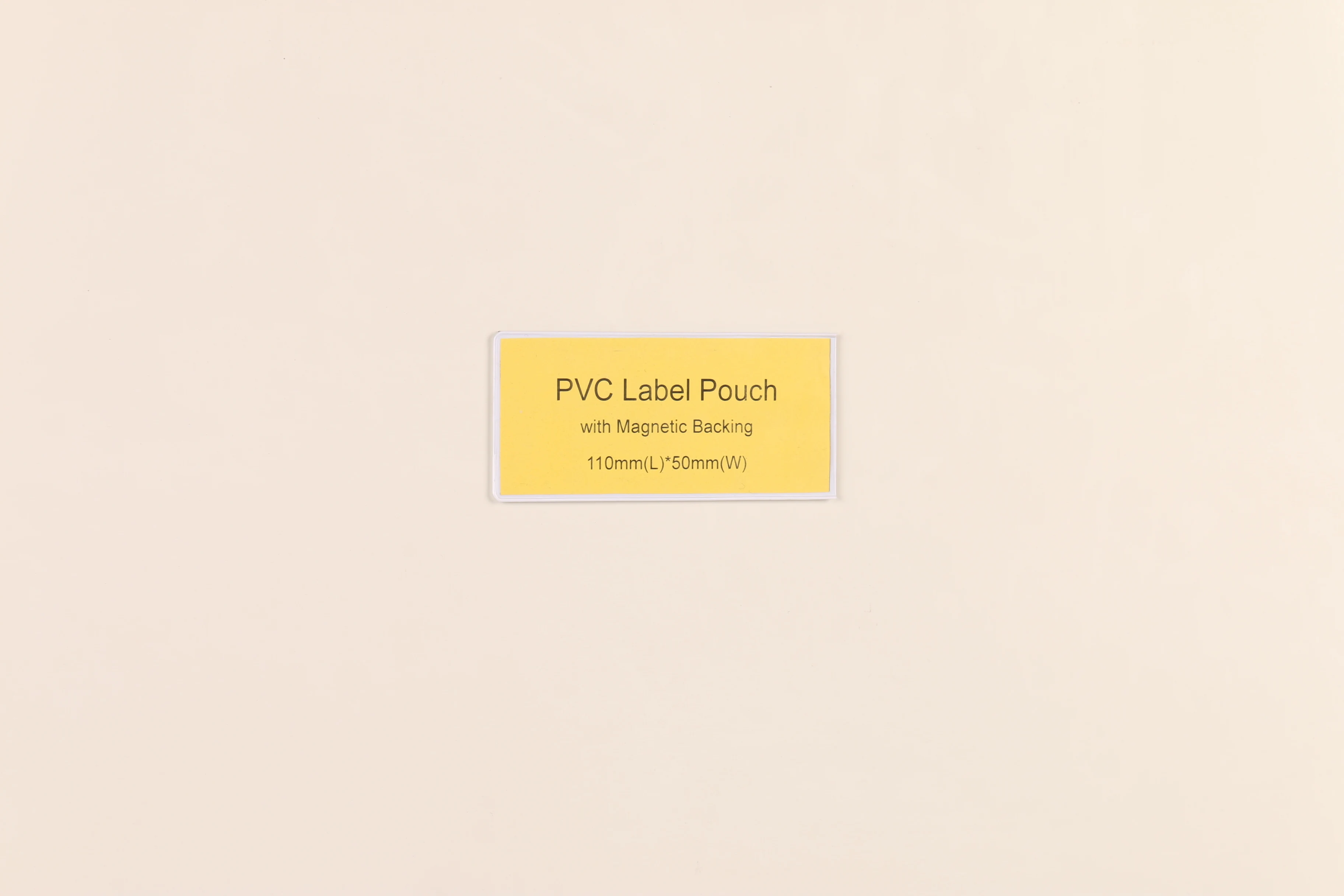 Water Proof Vinyl Pocket plant barcode label card holder with Rubber Magnet Backing