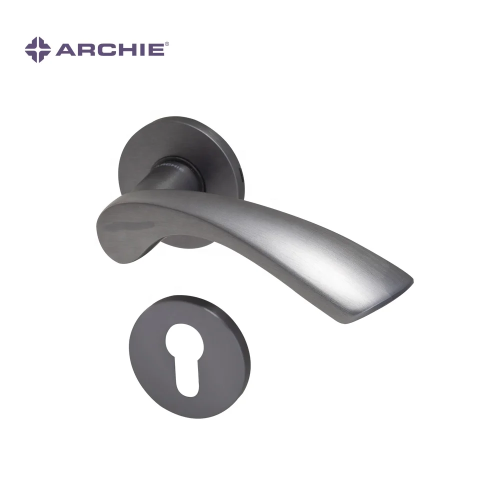 ARCHIE High Quality Indoor Door Handles Wood Door Handle Set With Lock