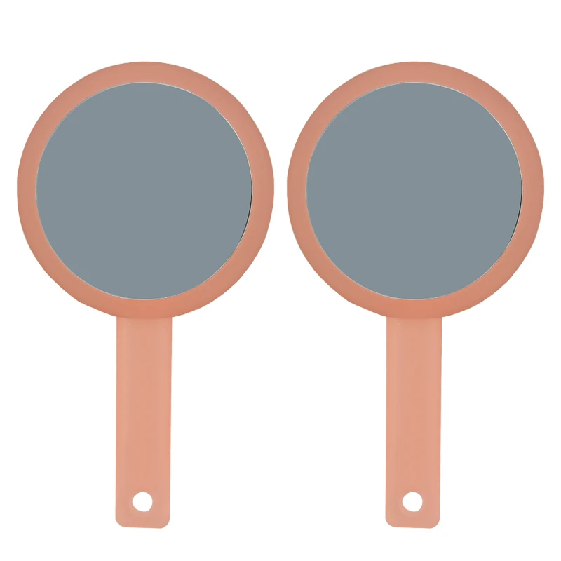 Eco-friendly Acetate Sheet Retro Handheld Tortoiseshell Round Travel Portable Pocket Mirror Small Hand Daily Makeup Mirror